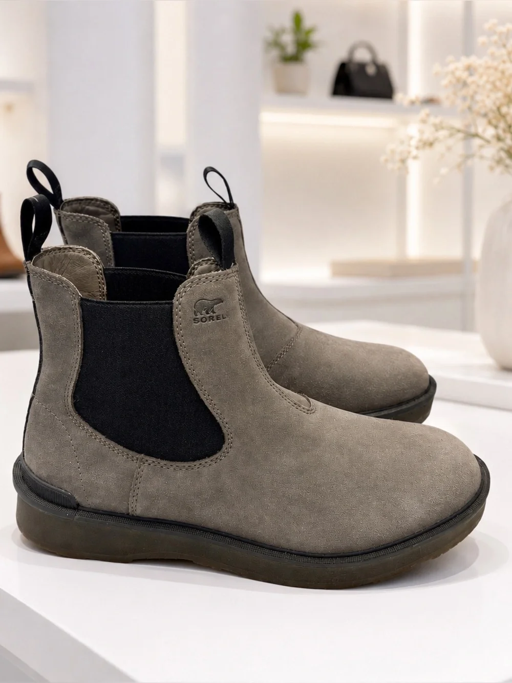 Sorel Men's Hi-Line Waterproof Chelsea Boots – Charcoal Grey Size 12
